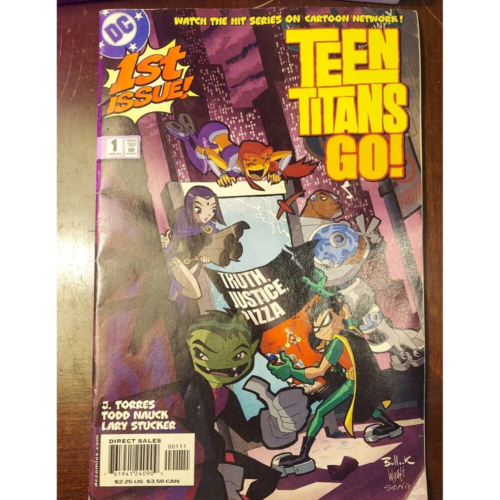 TEEN TITANS GO #1 2004 1ST ROBIN BEAST BOY RAVEN CYBORG STARFIRE CARTOON NETWORK